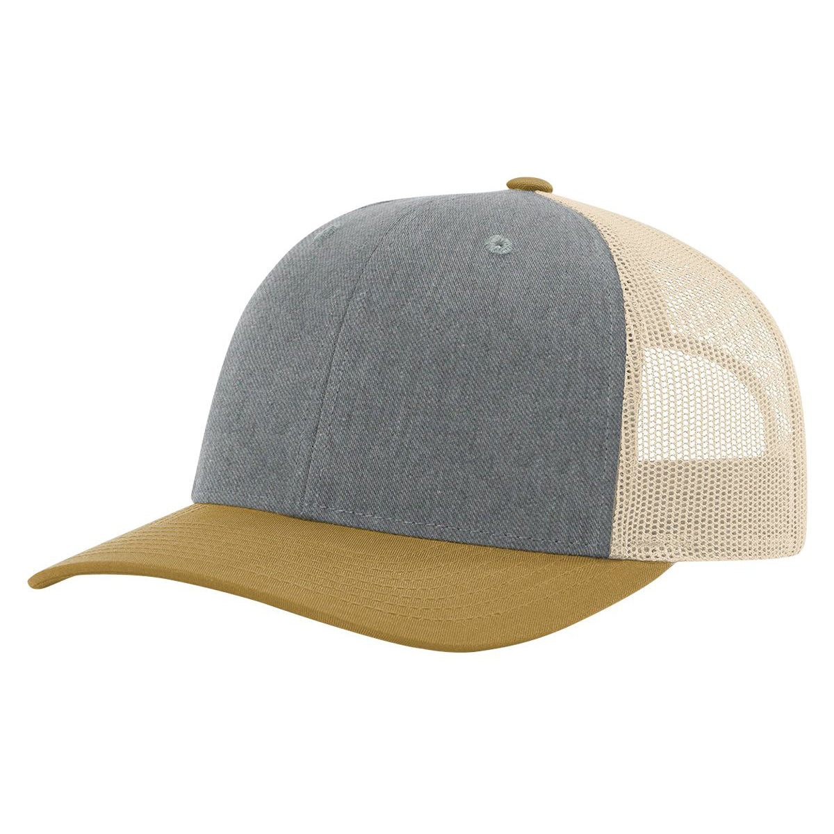 Richardson 115 Low Pro Trucker Cap, Snapback Hat - Blank
