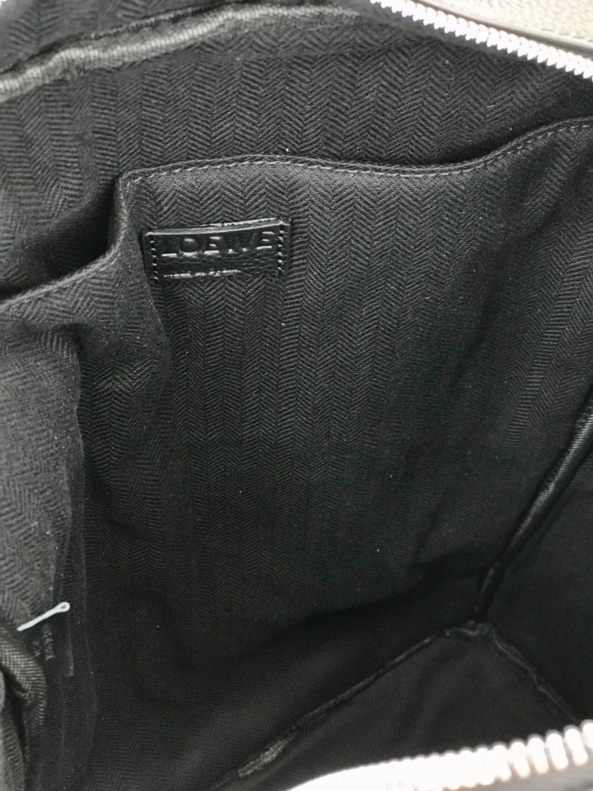 LOE 39 MILITARY BACKPACK IN BLACK SOFT GRAINED CALFSKIN