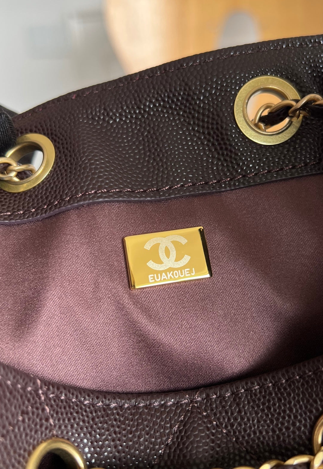CHANEL 25S HOBO BAG 40 IN DARK EARTH BROWN CAVIAR WITH GOLD HARDWARE